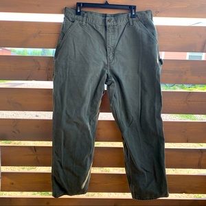 Green carhartt pants 38x30